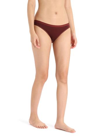 Dámské Spodní Prádlo Icebreaker Merino Siren Bikiny Briefs Červené | CZ 1230ILHS
